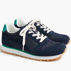 J.Crew City Sneakers, NWT. Navy/teal color combo.